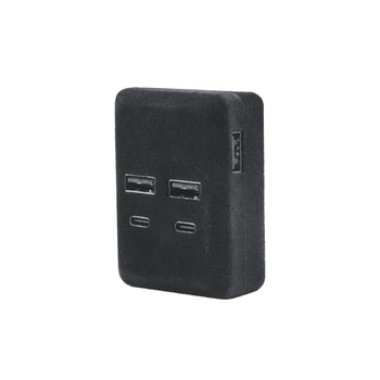 Док-станция для перчаточного ящика D7WD USB-разветвитель 5-в-1 USB Type-C Spiliter для модели 3/Y