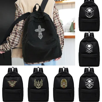 Женская сумка, рюкзаки через плечо, школьная сумка для девочек-подростков, спортивный рюкзак для колледжа, рюкзак для путешествий унисекс, сумки для ноутбуков с рисунком черепа