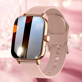Женские смарт-часы с пользовательским циферблатом, умные часы для Android IOS, водонепроницаемые Музыкальные часы с Bluetooth, часы-браслет с полным касанием