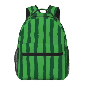 Женский рюкзак с зеленым рисунком Арбуза, модная сумка для женщин, мужская школьная сумка, сумка для книг Mochila