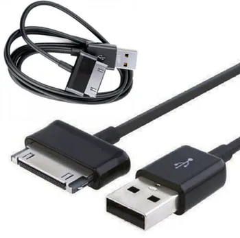 Зарядное устройство USB для синхронизации данных длиной 1 м Кабель для зарядки Samsung Tab Tablet 2 7 8,9 10,1 черный полный