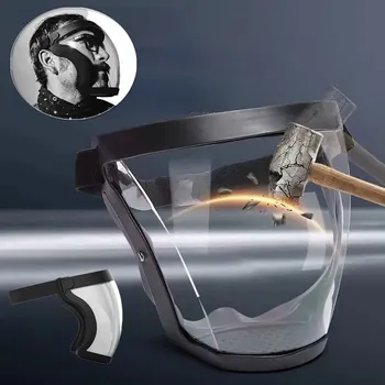Защищенные от брызг масла, Многоразовые ветрозащитные очки, маска, Прозрачная защитная маска для лица, защитная маска для кухонных инструментов