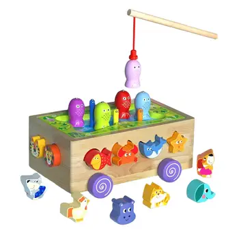 Игровая игрушка для сортировки фигур, деревянная игрушка Монтессори, Игрушки-сортировщики фигур, игра-головоломка для подарков на вечеринку для детей из детского сада