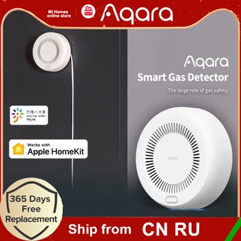 Интеллектуальный детектор горючих газов Aqara Сигнализация Zigbee Connect Поддержка датчика утечки газа Mi Home Управление приложением Apple Homekit
