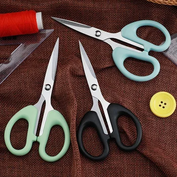 Канцелярские ножницы из нержавеющей стали, детские ножницы, инструменты для резки бумаги ручной работы для студентов, ручные инструменты, бытовые ножницы