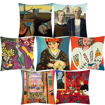Картины маслом Анри Матисса, чехлы для подушек, женщина в шляпе, Открытое окно, художественная наволочка, декоративные подушки для дивана