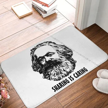 Коммунизм марксизм Социализм CCCP Коврик для ванной Sharing Is Caring Половик для кухни Уличный коврик Украшение дома