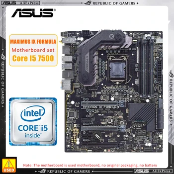 комплект материнской платы Intel Z270 ASUS ROG MAXIMUS IX FORMULA + I5 7500 cpu LGA 1151 PCI-E 3.0 USB3.1 DDR4 64GB 2 × M.2 USB3.1 ATX