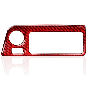Комплект наклеек на панель переключателя фар, наклейка из углеродного волокна для салона автомобиля Chevrolet Corvette C7 2014-2019, красный