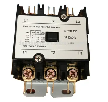 Контактор переменного тока кондиционера 1P/2P, контактор кондиционера dp /магнитный контактор кондиционера30a-40A 24V