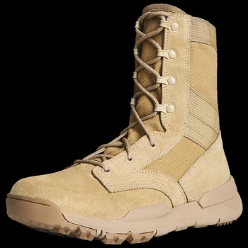 Легкие ботинки Combat Tactics Для мужчин и женщин, для занятий альпинизмом, охотой, пешим туризмом, для тренировок, Дышащая амортизирующая военная высокая обувь