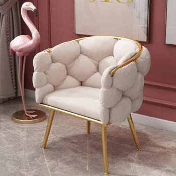 Легкий роскошный пушистый диван креативного дизайна бархатное кресло скандинавская мебель для отдыха кресло для ожидания с удобной спинкой для переодевания