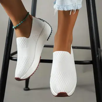 Летние комфортные кроссовки для бега, женская спортивная обувь большого размера, женские уличные дышащие кроссовки, женская одежда Femme