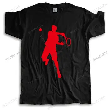 Летняя мужская высококачественная футболка Брендовая одежда с принтом теннисиста, футболка с забавным принтом для мужчин, уличная одежда, футболки, подарок