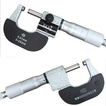 Микрометр 0-25 мм x 0,01 мм лучшего качества бренда Xibei с наружным счетчиком, микрометрический толщиномер, измерительный инструмент