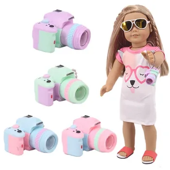 Милая кукла 4 цветов, игрушечная камера, Аксессуары для кукол для 18-дюймовой американской куклы и для 43-сантиметрового ребенка в подарок на день рождения, игрушка 