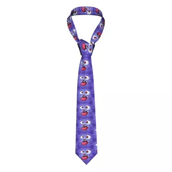 Милый и безумный Мужской галстук с изображением мультяшного монстра, модный галстук из полиэстера шириной 8 см для мужской повседневной носки, галстук-вечеринка