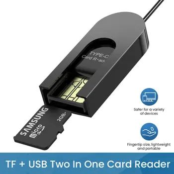 Мини-USB 3.0 Высокоскоростной Кард-ридер OTG Type C USB C TF Micro SD Адаптер TF Micro-SD Otg Телефонные Адаптеры Micro SD Кард-ридер