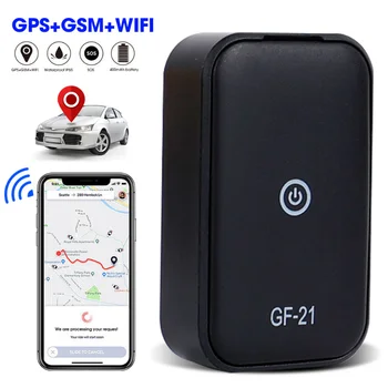 Мини-автомобильный GPS-трекер GF21 /GF09, отслеживание в реальном времени, Защита от потери устройства, локатор, диктофон, позиционирование Wi-Fi, SIM-позиционер
