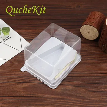 Мини-коробки для тортов Упаковочная коробка Прозрачная Пластиковая коробка для торта с крышкой Подставки для кексов для упаковки хлебобулочных изделий Упаковочные инструменты