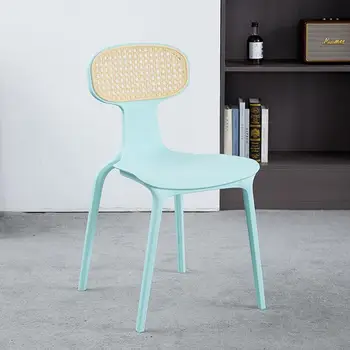 Минималистичные обеденные стулья Роскошный Пластиковый Итальянский Мобильный шезлонг Мебель для гостиной в скандинавском стиле Cadeiras De Jantar YYY45XP
