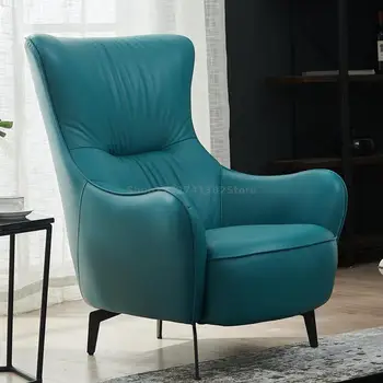 Минималистичный стул для спальни, роскошный дизайн гостиной в скандинавском стиле, современные стулья, Улучшенная кожаная мебель для квартиры El Hogar