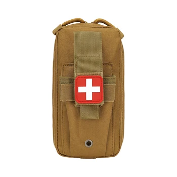 Многофункциональная сумка для первой помощи с застежкой-молнией и водонепроницаемым жгутом для одной руки, пряжка для нанесения травм, медицинский ремень для сдвига, цвет Хаки