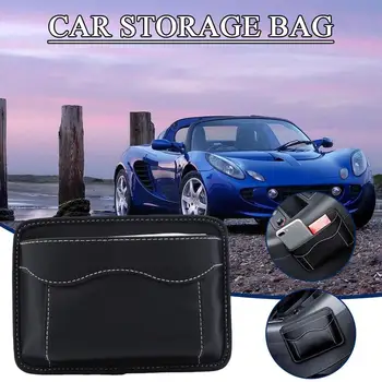Многофункциональные автомобильные органайзеры Карманные сумки Автомобильный ящик для хранения, сумка для карточек, телефон, липкий мешочек для ключей, аксессуары для интерьера N3D6