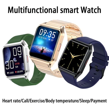 Многофункциональные Смарт-Часы H60 Bluetooth С Экраном 1,69 дюйма, Водонепроницаемый Вызов Частоты Сердечных Сокращений, Спортивная Температура Тела, Будильник Для Сна