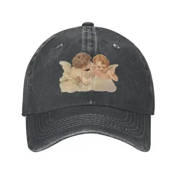 Модная хлопковая бейсболка Renaissance Angels для мужчин и женщин, регулируемая Винтажная эстетическая шляпа с крыльями Херувима, Спортивная кепка для папы