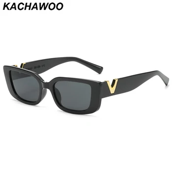 Модные солнцезащитные очки Kachawoo для мужчин, черные, белые, коричневые, солнцезащитные очки в квадратной оправе, женские, уличные, унисекс, европейский стиль, хит продаж