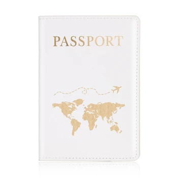 Модный держатель для паспорта из искусственной кожи, защита для кредитных карт, свадебный подарок влюбленной паре для женщин и мужчин
