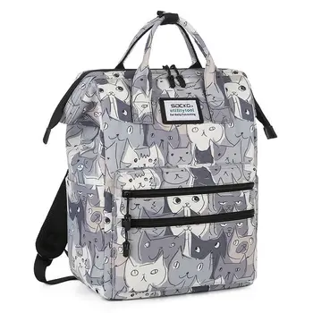 Модный рюкзак для колледжа, новый рюкзак с принтом граффити, школьная сумка для девочек, женский милый рюкзак для отдыха и путешествий большой емкости