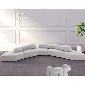 Модульный секционный диван, диван без спинки для гостиной