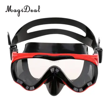 Молодежная маска для подводного плавания MagiDea с защитой от запотевания, очки для плавания с маской и трубкой из закаленного стекла.