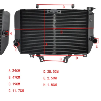 Мотоцикл Алюминиевый Радиатор Охлаждения Cooler Для Suzuki GSX-R1000 K3 K4 2003 2004 GSXR1000