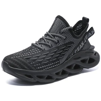 Мужская повседневная обувь WIENJEE 2023 из сетчатого материала, Летние дышащие кроссовки, Удобная легкая обувь для ходьбы, Мужская спортивная обувь для бега