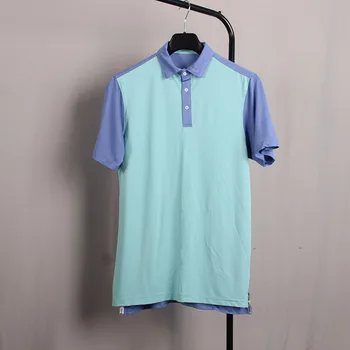 Мужские рубашки-поло для гольфа, короткая футболка с рукавом для гольфа, эластичная охлаждающая летняя рубашка-поло, повседневные рубашки с дышащей сеткой, Мужские спортивные рубашки
