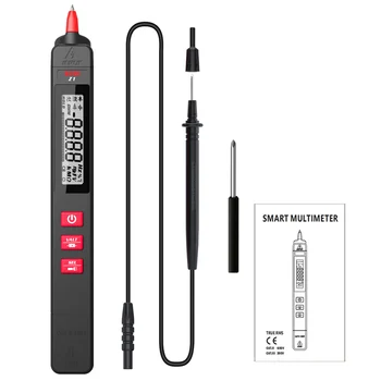 Мультиметр BSIDE Z1 ЖК-цифровой тестер Smart Pen Тип детектора напряжения 2000 отсчетов постоянного / переменного напряжения Нейтральный Измеритель проверки провода