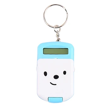 Мультяшный мини-калькулятор с брелком для ключей, 8-значный дисплей, Портативный карманный калькулятор для детей, студентов, школьных принадлежностей
