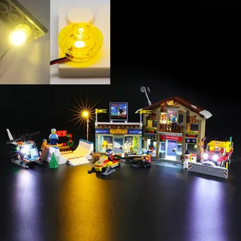 Набор USB-ламп для конструктора Lego 60203 Ski Resort 60203 Blocks Building Set - (модель LEGO в комплект не входит)