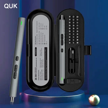 Набор электрических отверток QUK Многофункциональный для сотового телефона, очков для ноутбука, ремонта цифровых продуктов, электроинструментов, профессиональных наборов