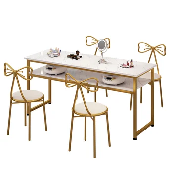 Наборы Обеденных Столов Для ногтей Single Double Beauty Table Мраморная Вспомогательная Специальная Экономичная Кухня Coffee Mesa Jantar Furniture