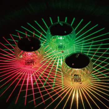 Наружная плавающая подводная шаровая лампа, работающая на солнечной энергии, Меняющая цвет, Ночной светильник для вечеринки у бассейна, Для двора, пруда, Садовая лампа НОВАЯ