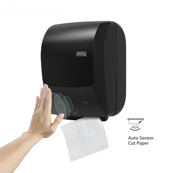 Настенные кухонные принадлежности для ванной комнаты с автоматическим датчиком, бесконтактный электрический диспенсер для бумажных полотенец из АБС-пластика, автоматически разрезающий бумажные полотенца