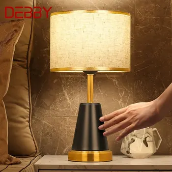 Настольная лампа DEBBY Modern с сенсорным затемнением, светодиодная креативная простая модная прикроватная настольная лампа для дома, гостиной, спальни