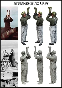 Неокрашенный комплект 1/35 человек танкист фигурка солдата 1942 года из исторической смолы Миниатюрная фигурка из смолы гаражный комплект