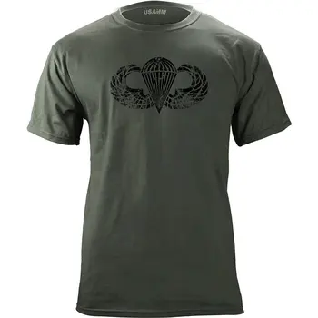 Новая летняя мужская футболка Со значком армейского парашютиста, футболка с приглушенным ветераном, изготовленная на заказ, Классическая цифровая печать для подростков, унисекс