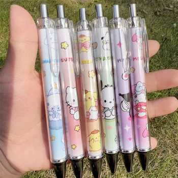 Новая нейтральная ручка Sanrio Cinamoroll Kawaii, высококачественная студенческая ручка для подписи, супер гладкая ручка, Мультяшный милый канцелярский подарок для ребенка