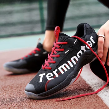 Новая Профессиональная обувь для бадминтона, Мужская Женская Теннисная обувь размера плюс 36-46, Женские роскошные кроссовки Baminton, Детские теннисные кроссовки